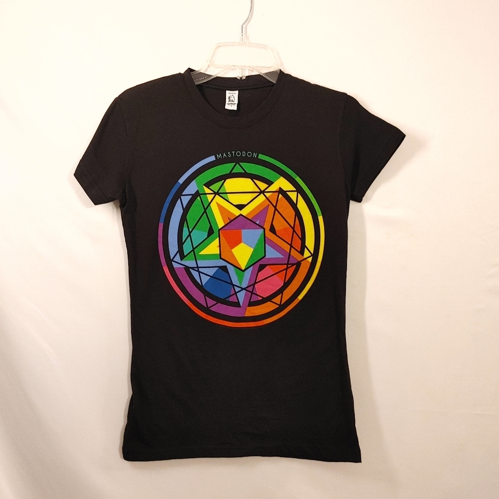 WOMEN'S TEEN MASTODON Black T-shirt  METAL Women's Size Medium NWOT.Doesn't app